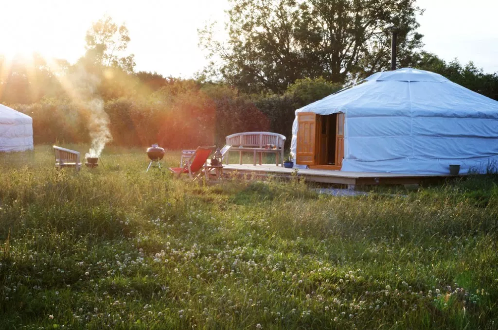 Glamping Holidays at Somerset Yurts